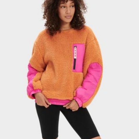 UGG Sweaters - UGG Women's Synthetic Niko Sherpa Crewneck 1117515